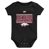 Ensemble de 3 bodies pour nouveau-né Cardinal Arkansas Razorbacks Sunday Comics