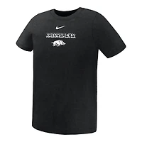 T-shirt Nike noir pour enfant, modèle Legend Performance des Arkansas Razorbacks