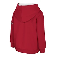 Sweat à capuche en polaire gros logo pour tout-petits Colosseum Cardinal Arkansas Razorbacks