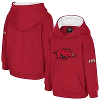 Sweat à capuche en polaire gros logo pour tout-petits Colosseum Cardinal Arkansas Razorbacks
