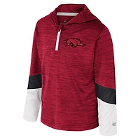 Toddler Colosseum Cardinal Arkansas Razorbacks Rylos Quarter-Zip Windshirt