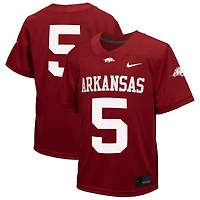 Toddler Nike #5 Cardinal Arkansas Razorbacks Untouchable Replica Game Jersey