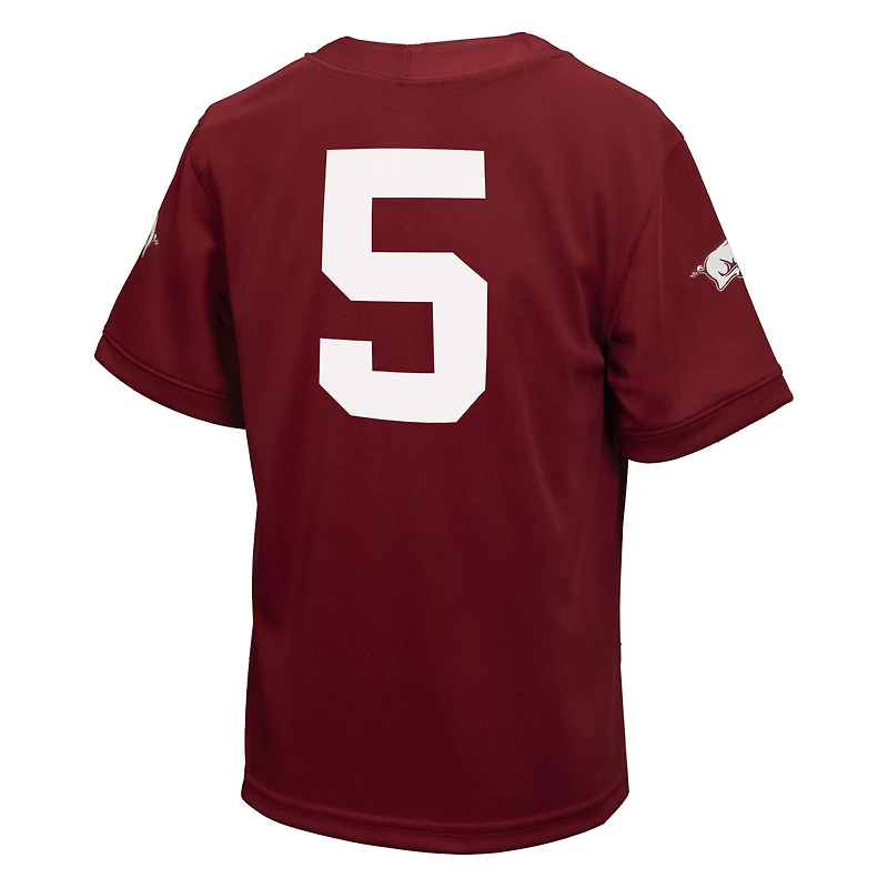 Toddler Nike #5 Cardinal Arkansas Razorbacks Untouchable Replica Game Jersey