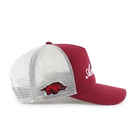 Unisex '47 Cardinal Arkansas Razorbacks Contemporary Basics Foundation Trucker Hitch Adjustable Hat