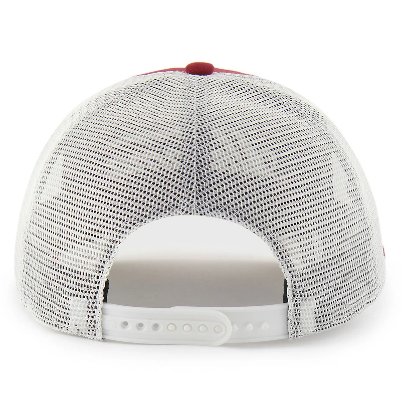 Casquette ajustable unisexe « 47 Cardinal Arkansas Razorbacks Contemporary Basics Foundation Trucker Hitch »