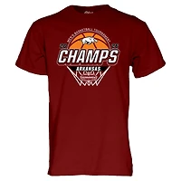 T-shirt unisexe bleu 84 Cardinal Arkansas Razorbacks Champions du tournoi de basketball masculin SEC 2026