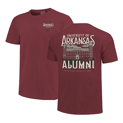 Unisex Cardinal Arkansas Razorbacks Comfort Colors Campus Alumni T-Shirt