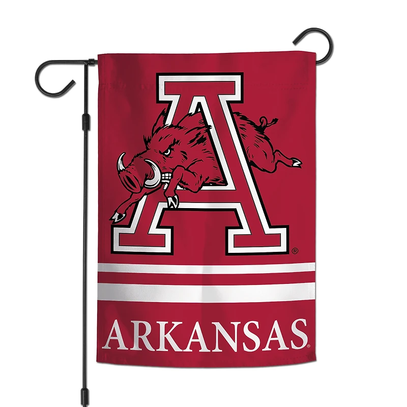 Drapeau de jardin double face WinCraft Arkansas Razorbacks 12'' x 18'' College Vault