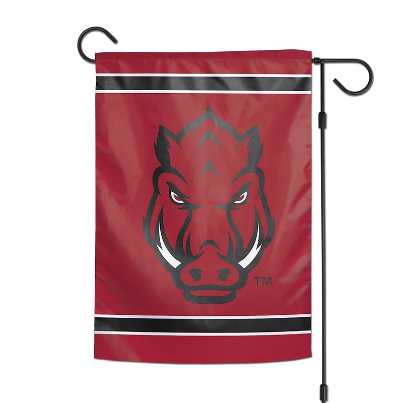 WinCraft Arkansas Razorbacks Drapeau de jardin double face 30,5 x 45,7 cm
