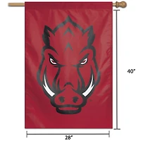 WinCraft Arkansas Razorbacks 28" x 40" Grand Logo Bannière Verticale Simple Face