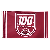 WinCraft Arkansas Razorbacks 3' x 5' Drapeau de luxe 100 saisons simple face