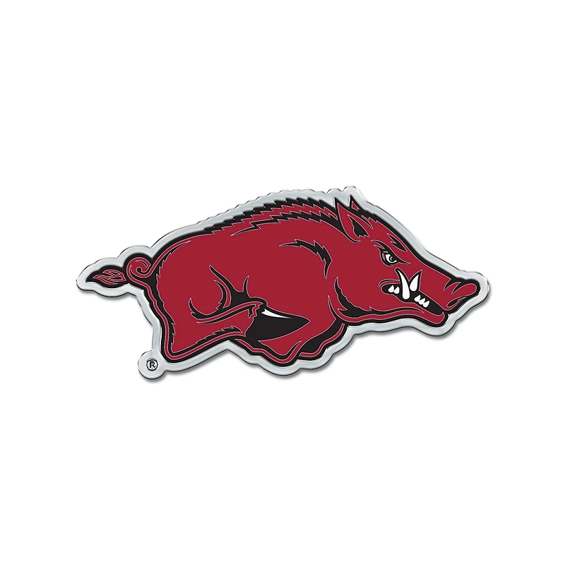 WinCraft Arkansas Razorbacks Colored Chrome Auto Emblem