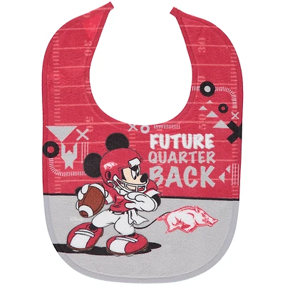 WinCraft Arkansas Razorbacks Disney Mickey All Pro Baby Bib