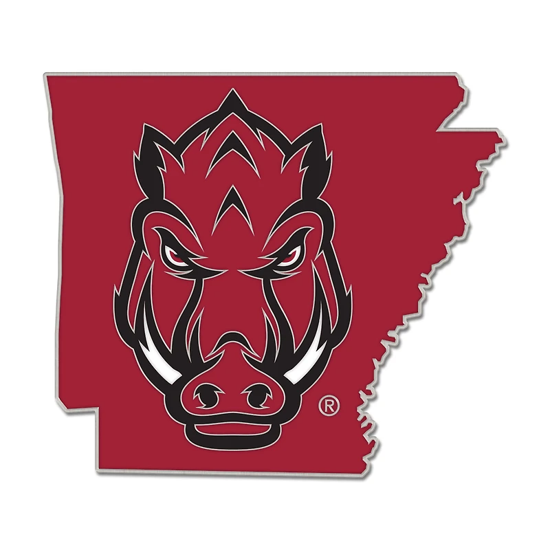 WinCraft Arkansas Razorbacks State Shape Collector Pin