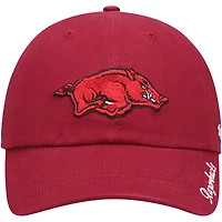 Casquette ajustable pour femme '47 Cardinal Arkansas Razorbacks Miata Clean Up Logo