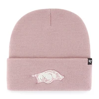 Women's '47 Pink Arkansas Razorbacks Haymaker Cuffed Knit Hat