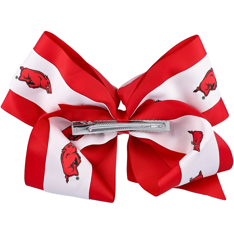 Women's Arkansas Razorbacks Jumbo 3" Layered Bow