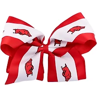 Women's Arkansas Razorbacks Jumbo 3" Layered Bow