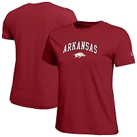Women's Champion  Cardinal Arkansas Razorbacks Arched Over Logo T-Shirt