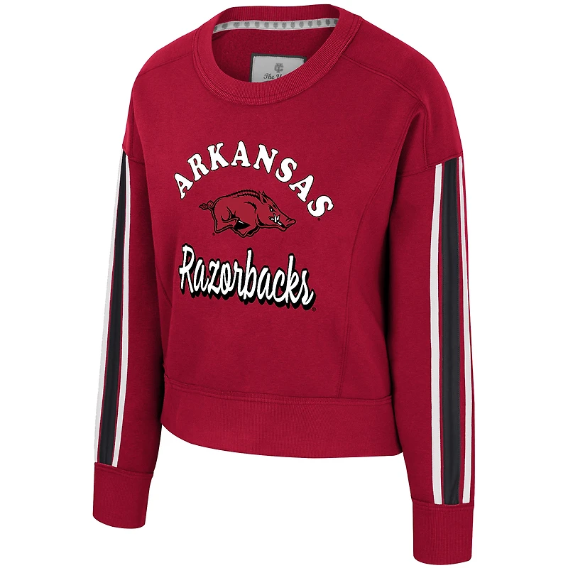 Women's Colosseum  Cardinal Arkansas Razorbacks Honeymoon Sweatshirt