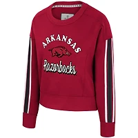Sweat-shirt Honeymoon pour femme Colosseum Cardinal Arkansas Razorbacks