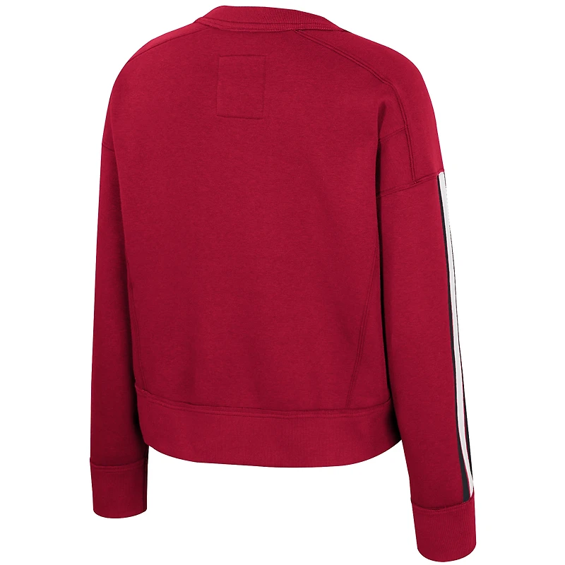 Women's Colosseum  Cardinal Arkansas Razorbacks Honeymoon Sweatshirt