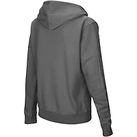Women's Colosseum  Charcoal Arkansas Razorbacks Arched Name Full-Zip Hoodie