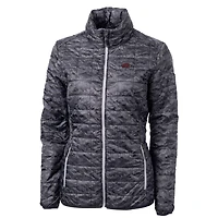 Women's Cutter & Buck Black Arkansas Razorbacks Eco Full-Zip Puffer Jacket