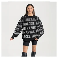 Sweat-shirt noir Gameday Couture pour femmes, style Arkansas Razorbacks, collection Hype Era