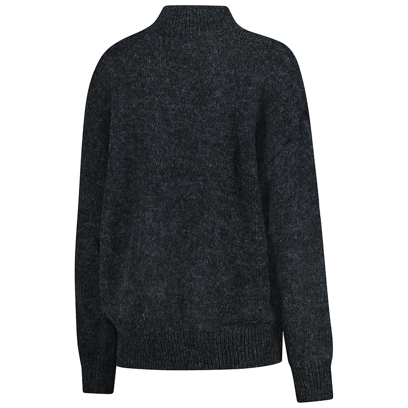 Pull Varsity surdimensionné noir pour femme Gameday Social Arkansas Razorbacks
