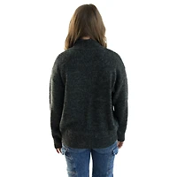 Pull Varsity surdimensionné noir pour femme Gameday Social Arkansas Razorbacks