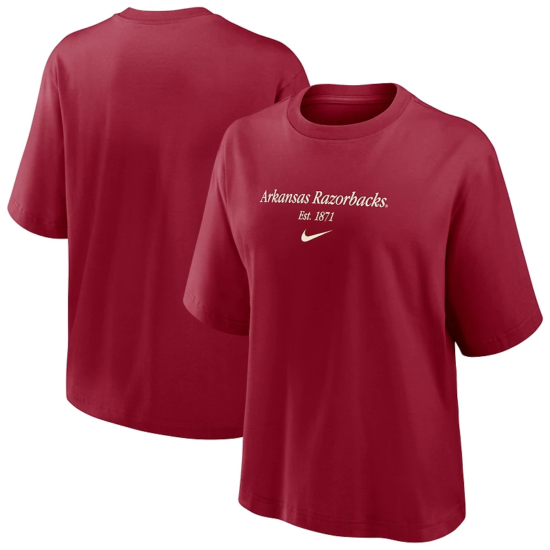 T-shirt Nike Cardinal Arkansas Razorbacks pour femme