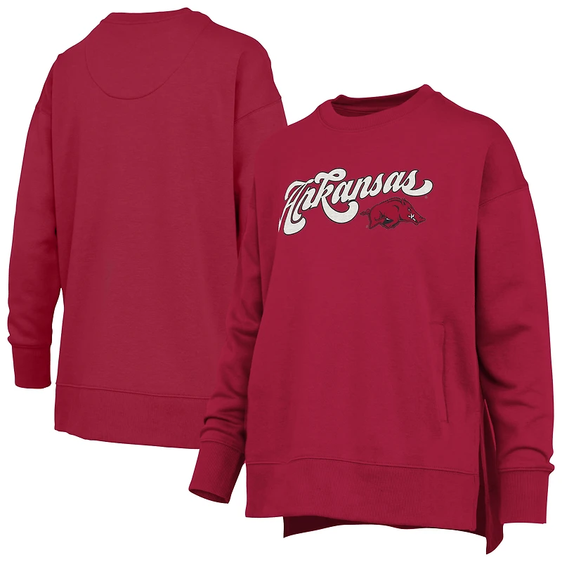 Sweat-shirt en chenille Harper pour femme, Cardinal Arkansas Razorbacks Bonanza