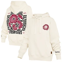 Women's Pressbox  Cream Arkansas Razorbacks Elena Janise Hoodie
