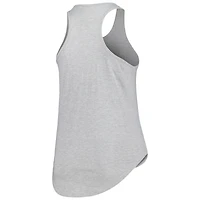 Women's Profile Heather Gray Arkansas Razorbacks Arch Logo Racerback Scoop Neck Tank Top