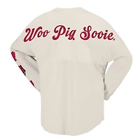 T-shirt à manches longues local Spirit Jersey Natural Arkansas Razorbacks pour femmes