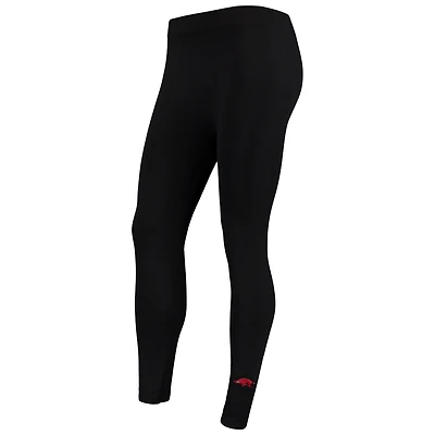 Leggings polaires ZooZatz noirs pour femmes, motif Arkansas Razorbacks