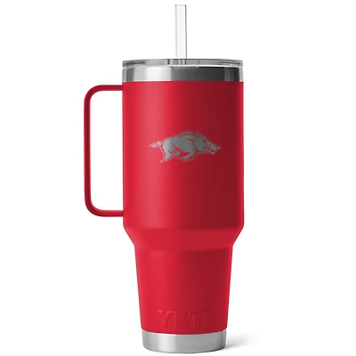 Tasse à paille Rambler YETI Arkansas Razorbacks (1,27 l)