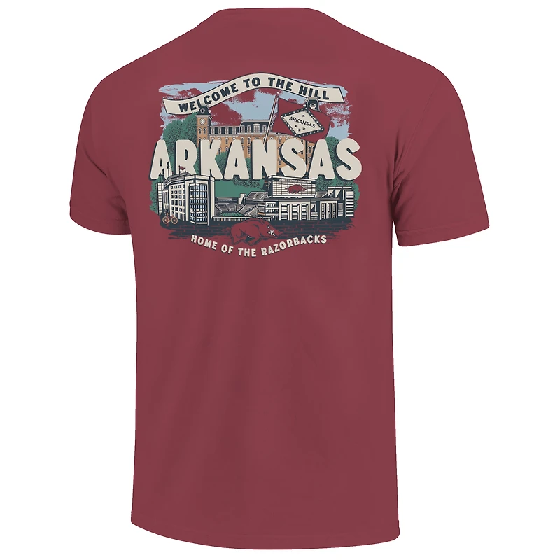T-shirt jeunesse Cardinal Arkansas Razorbacks Scène locale du campus