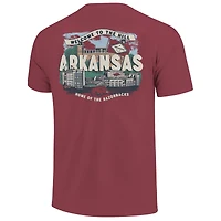 T-shirt jeunesse Cardinal Arkansas Razorbacks Scène locale du campus