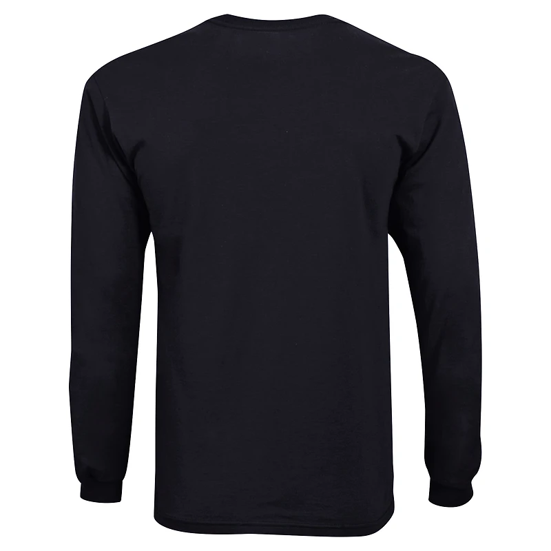 T-shirt à manches longues avec logo vieilli Arkansas Razorbacks, champion des jeunes, noir