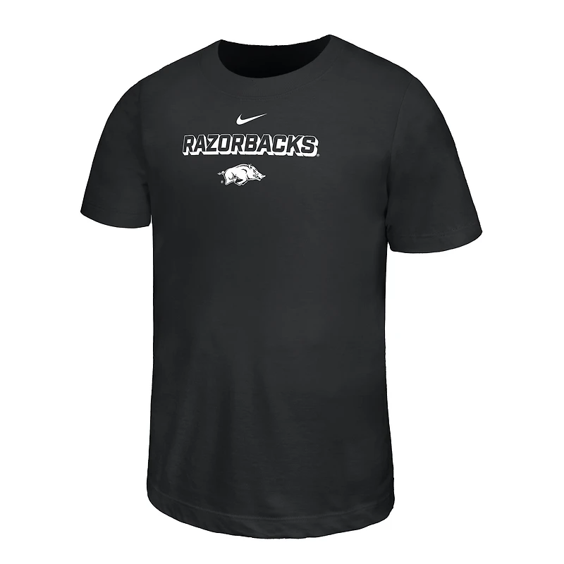 T-shirt Nike noir pour jeunes Arkansas Razorbacks Legend Performance