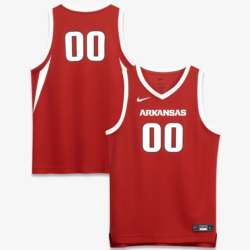 Youth Nike #00 Crimson Arkansas Razorbacks Replica Basketball Jersey