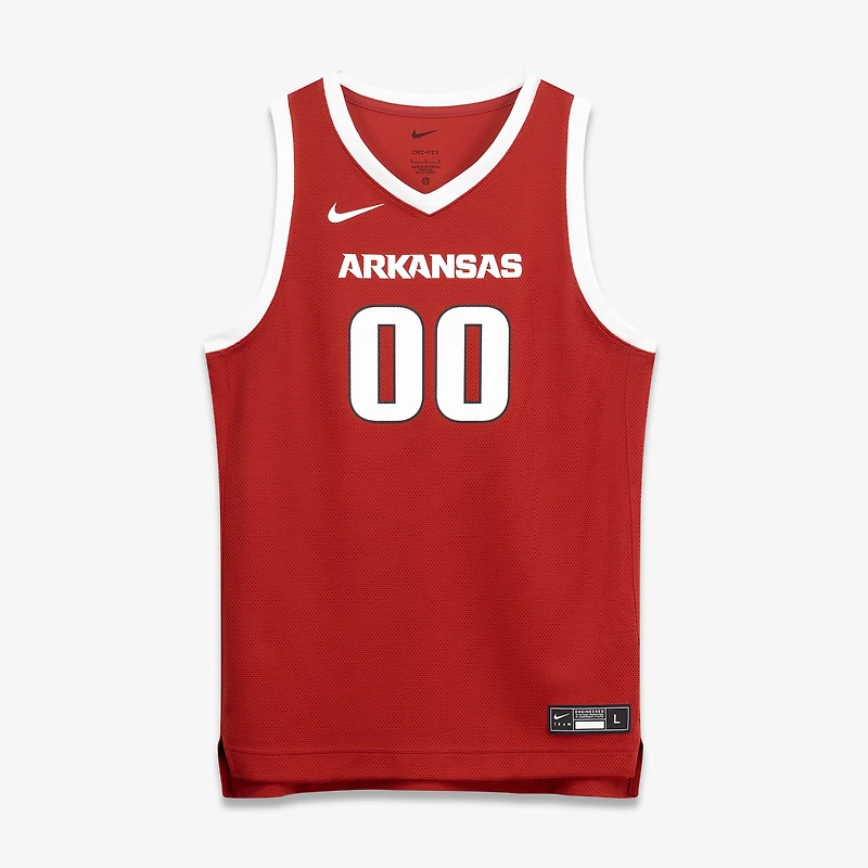Youth Nike #00 Crimson Arkansas Razorbacks Replica Basketball Jersey