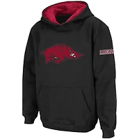 Sweat à capuche gros logo Arkansas Razorbacks Stadium Athletic pour jeune