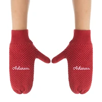 ZooZatz Arkansas Razorbacks Knit Bow Headband & Mittens Bundle