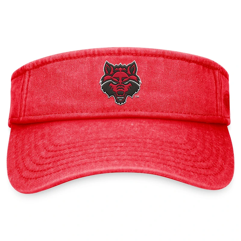 Visière réglable pour homme Top of the World Cardinal Arkansas State Red Wolves Terry