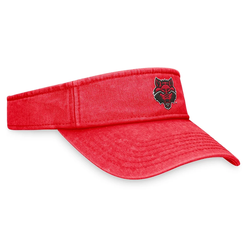 Visière réglable pour homme Top of the World Cardinal Arkansas State Red Wolves Terry