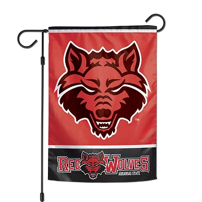 Drapeau de jardin double face WinCraft Arkansas State Red Wolves 12" x 18"