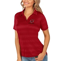 Polo Antigua rouge pour femmes, couleurs des Wolves de l'Arkansas State Red.